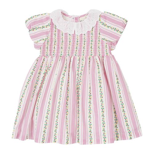 Goldie + Ace Strawberry Flo Smocked Dress 3-5Y
